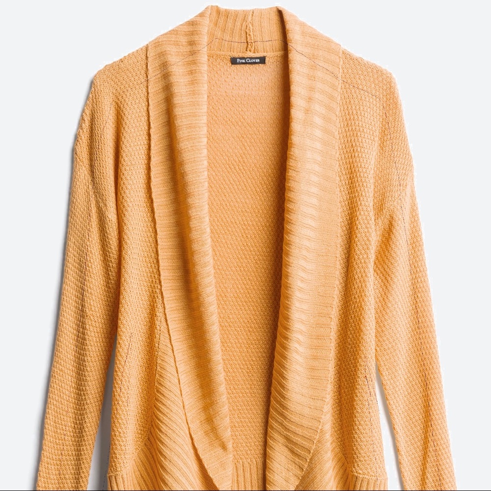 Kaia Textured Curved Cardigan